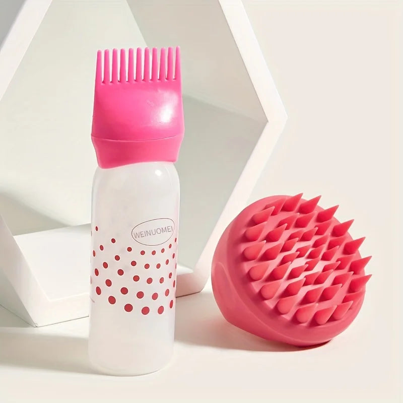 Tress Bliss Scalp Massager With Oil Applicator