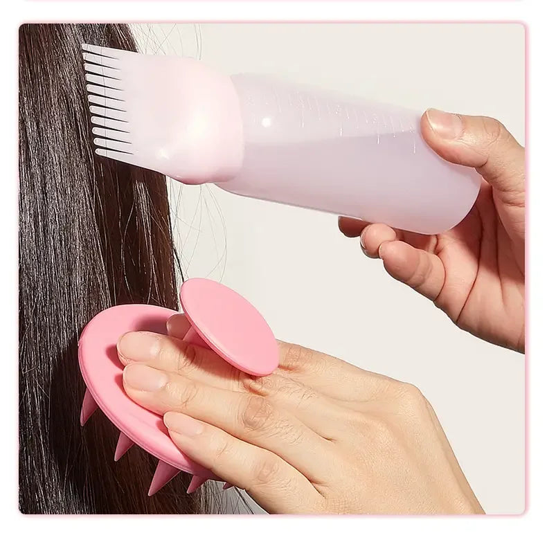 Tress Bliss Scalp Massager With Oil Applicator